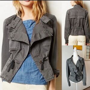 Hei Hei Antropologie Gray Anorak Jacket Size XS